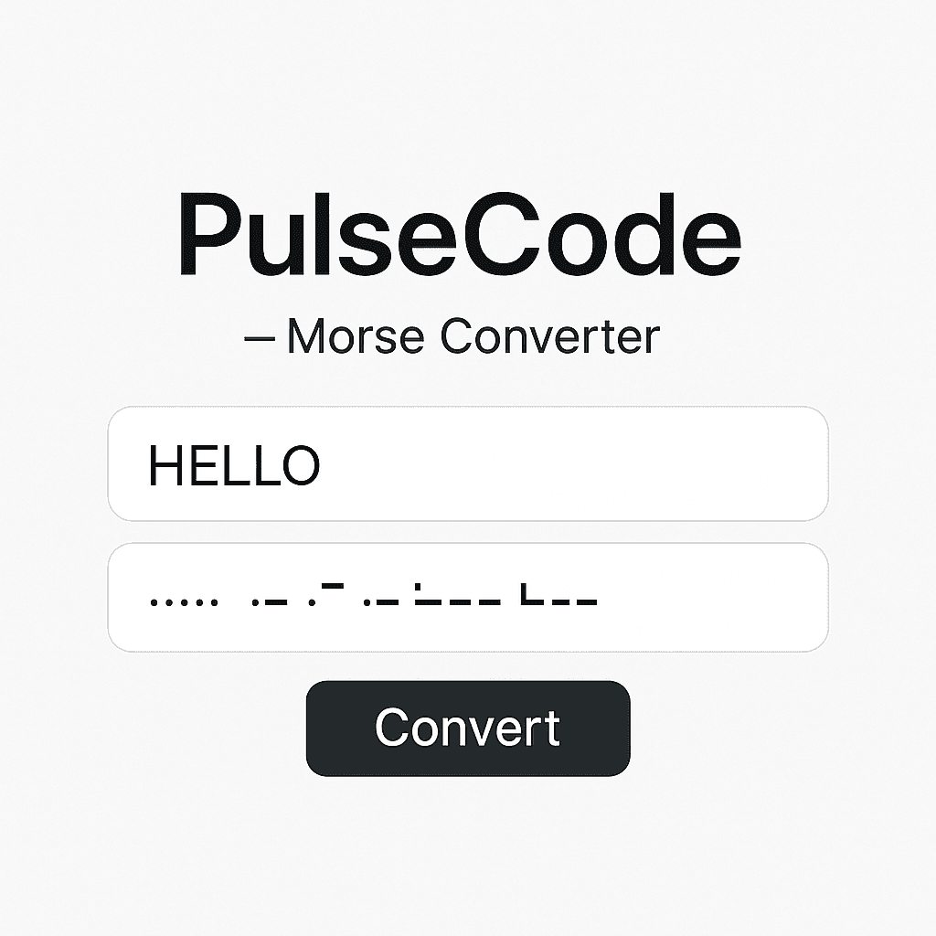 PulseCode — Morse Converter
